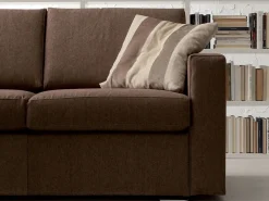 Divano con penisola in Tessuto Smeraldo Crippa divani&letti^Crippa Salotti Online