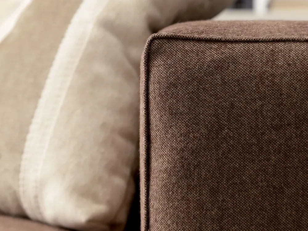 Divano con penisola in Tessuto Smeraldo Crippa divani&letti^Crippa Salotti Online