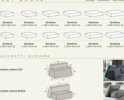 Discount Divano con penisola in Tessuto Jest droll Divani