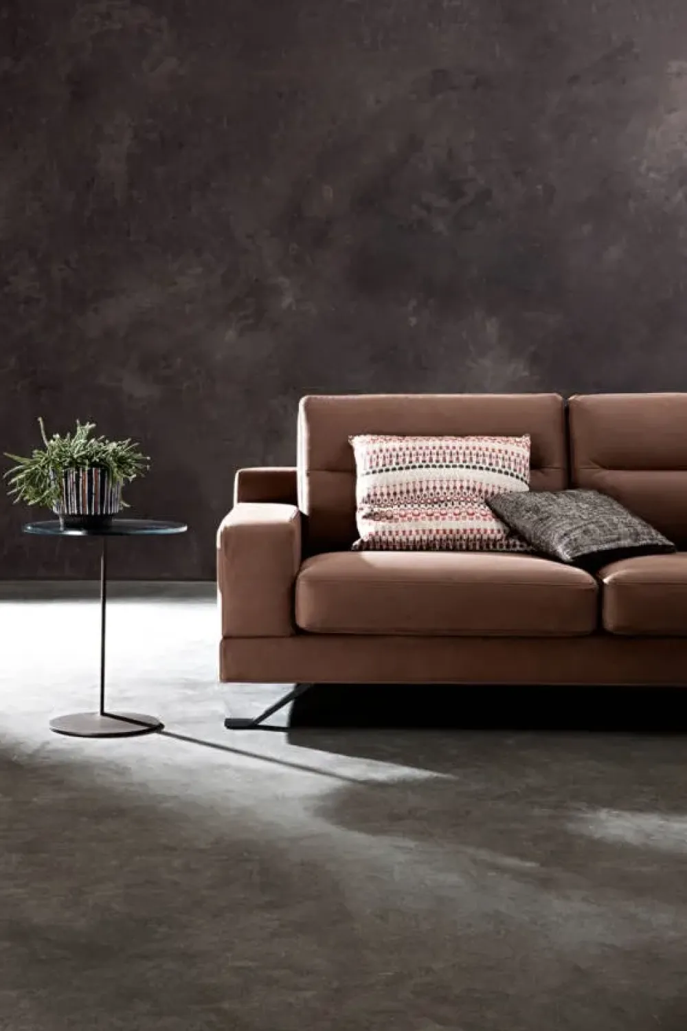 Divano con penisola in Tessuto Qns2^Artigianale New