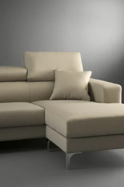 Sale Divano con penisola in Tessuto Jess Divani