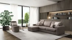Le Comfort Divano con penisola in Tessuto Icaro- Divani