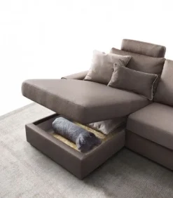 Le Comfort Divano con penisola in Tessuto Icaro- Divani