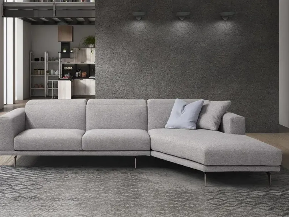 Musa Salotti Divano con penisola in Tessuto a prezzo scontato- Divani