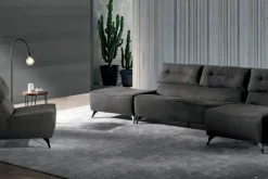 Divano con penisola in Tessuto Alivar^Excò Best