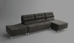 Divano con penisola in Tessuto Alivar^Excò Best