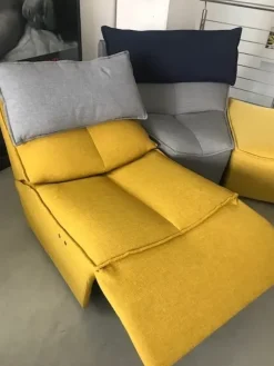 Calia Divano con penisola in Tessuto Hip hop- Divani