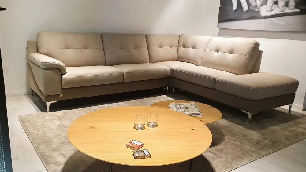 Divano con penisola Jacopo PREZZI OUTLET sconto 71% Divani