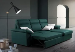 Discount Divano con penisola Leo a prezzi outlet Divani