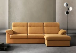 Discount Divano con penisola Leo a prezzi outlet Divani