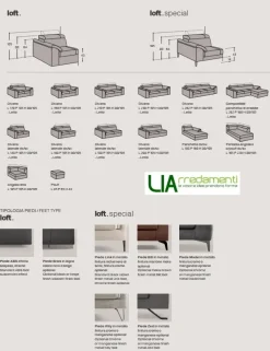 Hot Divano Con penisola Loft special di a prezzo ribassato Divani