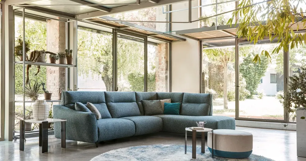 Divano Con penisola Madrid in Offerta Outlet a 3499 Euro^Rosini Discount