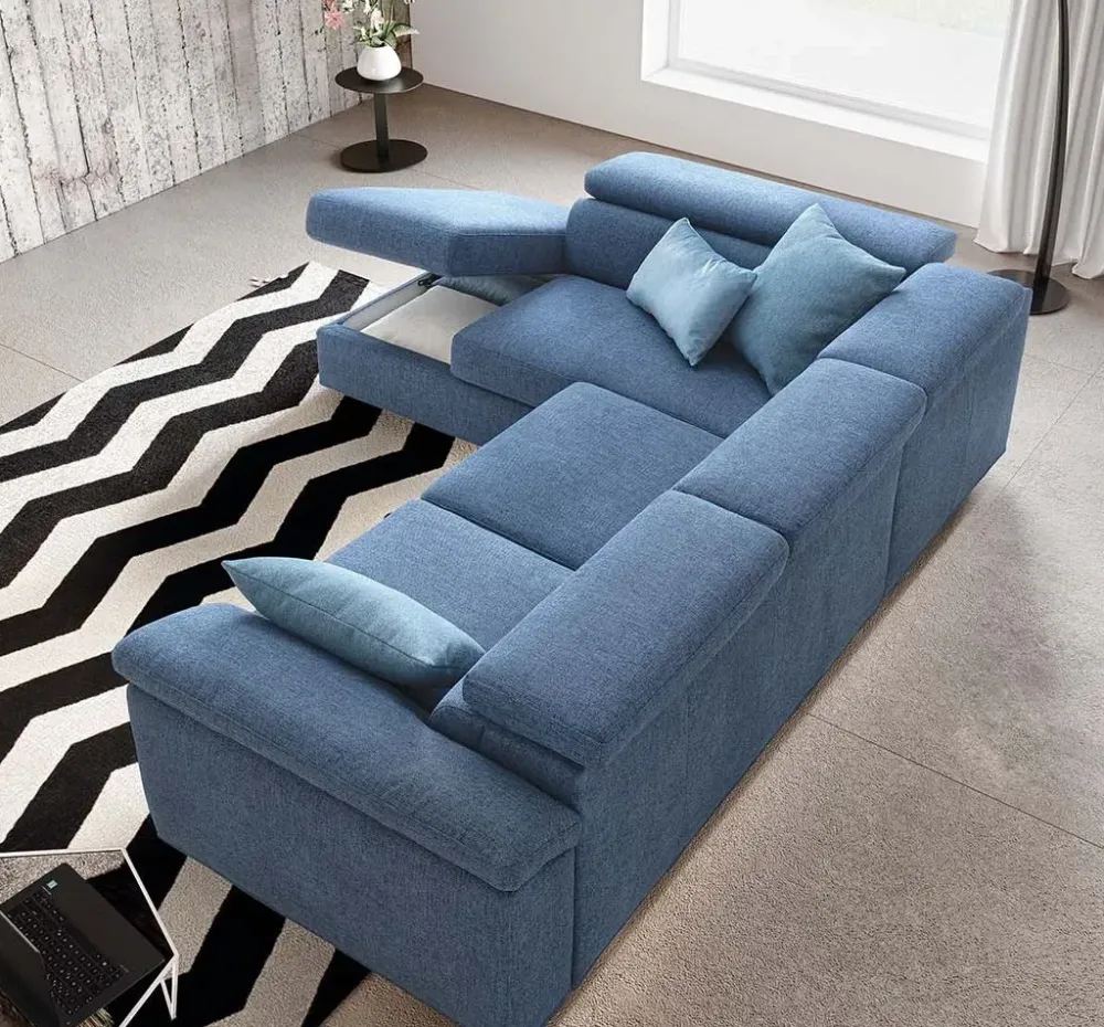 Divano Con penisola modello Adela di a prezzi convenienti Divani