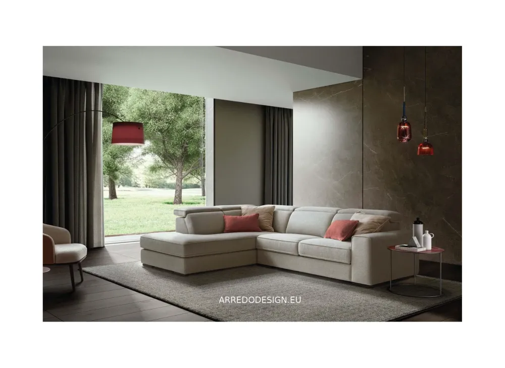 Sale Divano Con penisola modello Robert di a prezzi outlet Divani