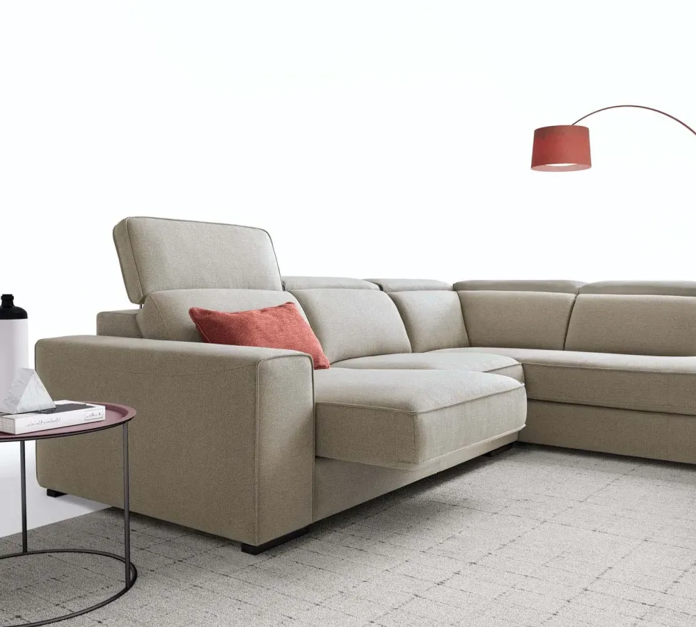 Sale Divano Con penisola modello Robert di a prezzi outlet Divani