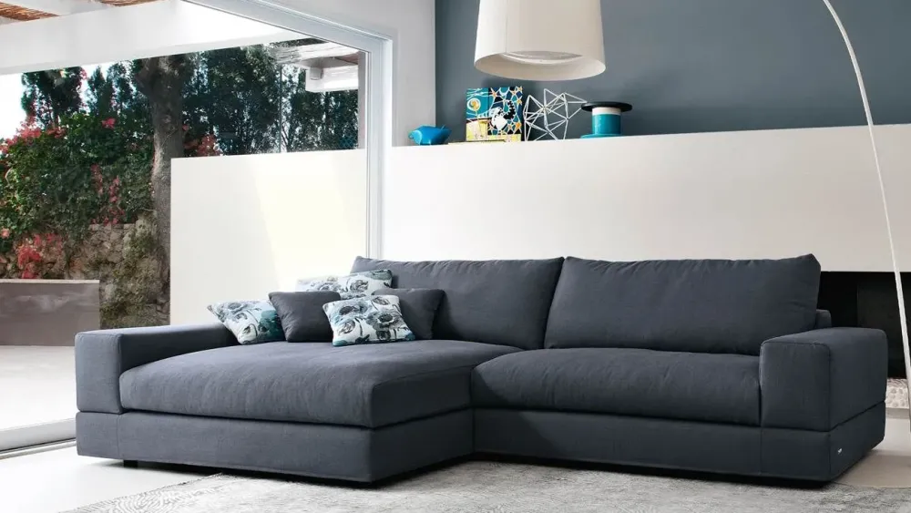 Divano Con penisola modello Vision di con forte sconto^Doimo Salotti Clearance