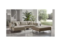 Discount Divano Con penisola modello Liverpool di con forte sconto Divani