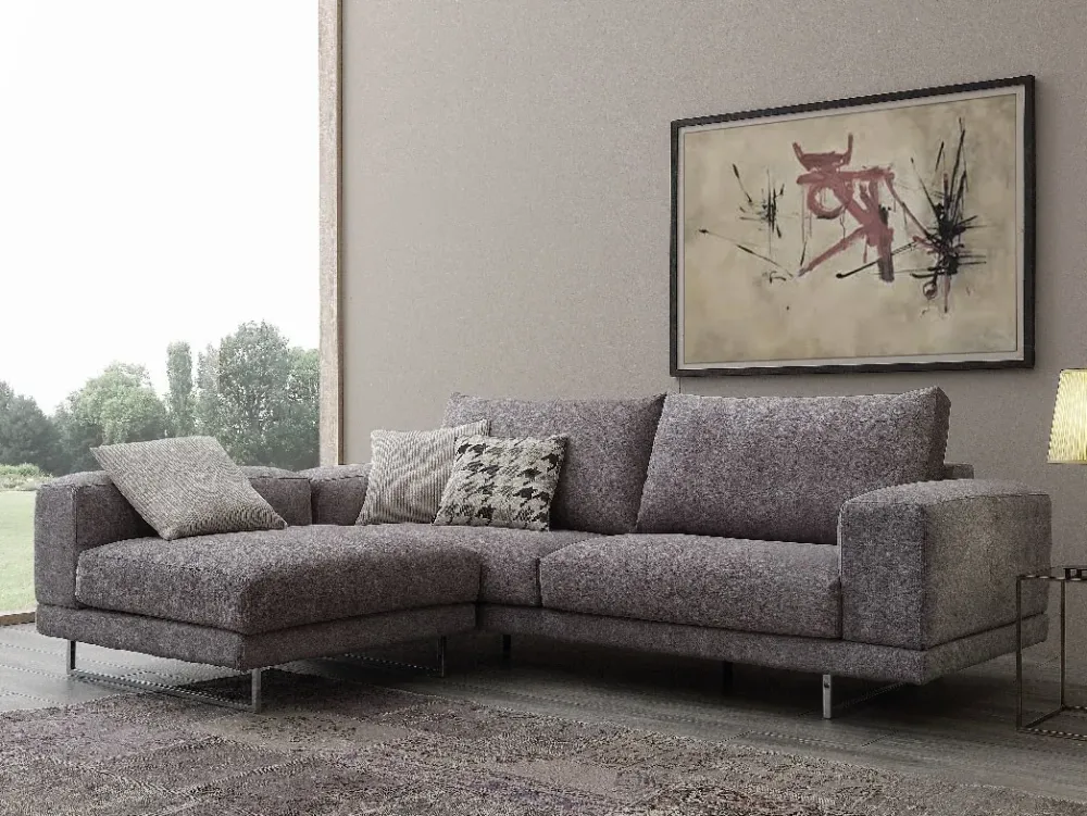 Divano con penisola Nede di a prezzo scontato^Crippa Salotti Discount