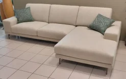 Divano con penisola Platz in Tessuto a 2550€^Rizzetto Best