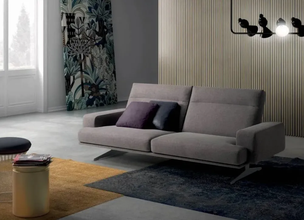 Discount Divano con penisola Polo line s. a prezzi outlet Divani