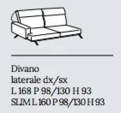 Discount Divano con penisola Polo line s. a prezzi outlet Divani