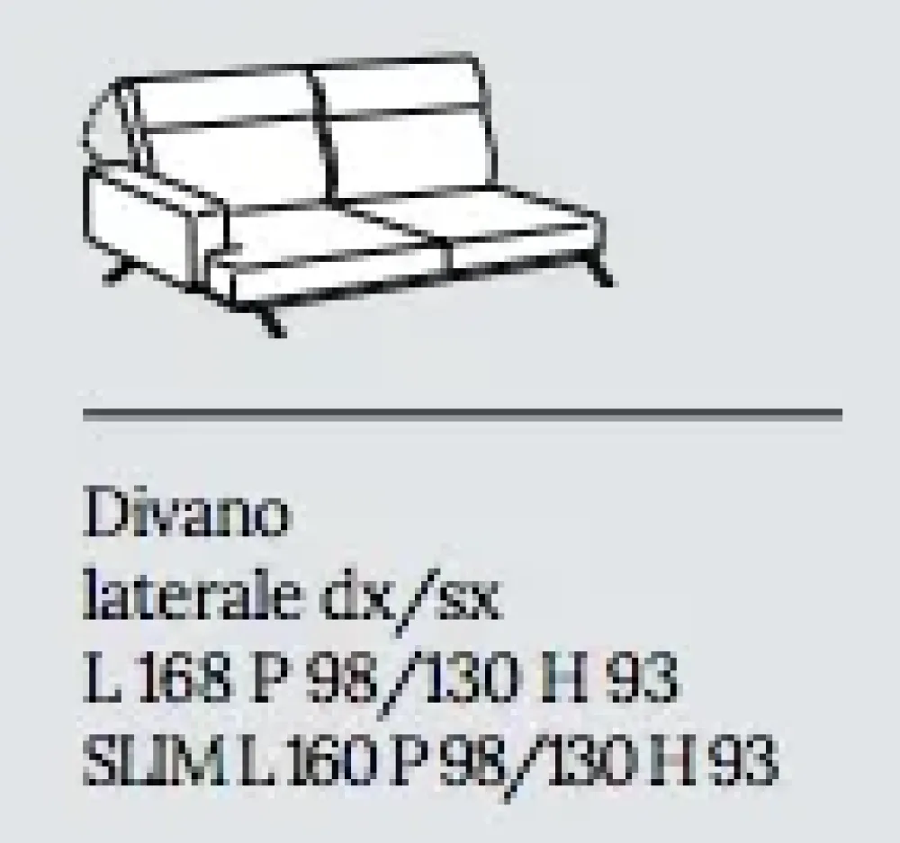 Discount Divano con penisola Polo line s. a prezzi outlet Divani