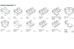 New Divano con penisola Sabina a prezzo ribassato Divani