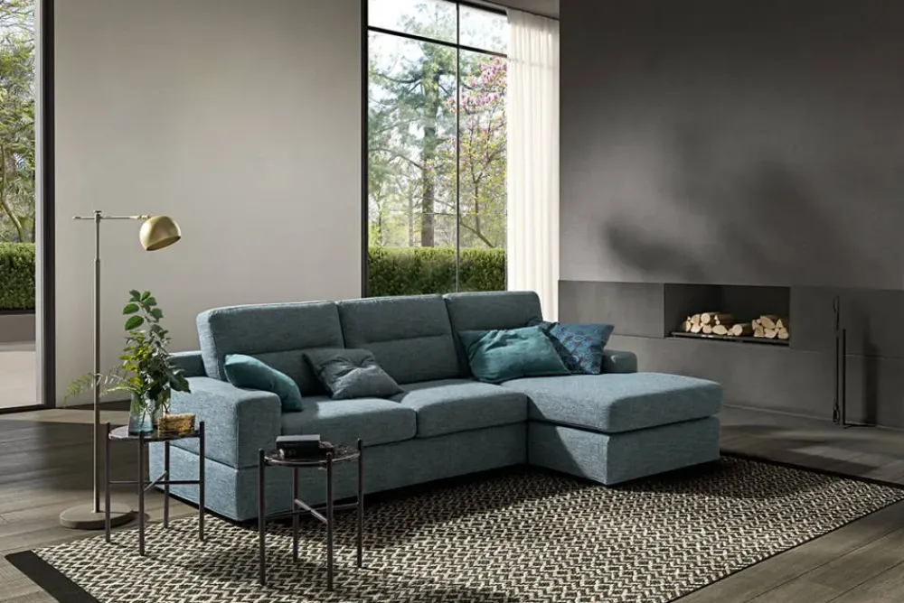 Samoa Divano con penisola modello Newport Special- Divani