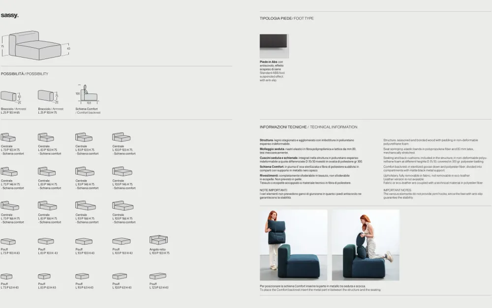 Samoa Divano Con penisola Sassy ad un prezzo vantaggioso- Divani