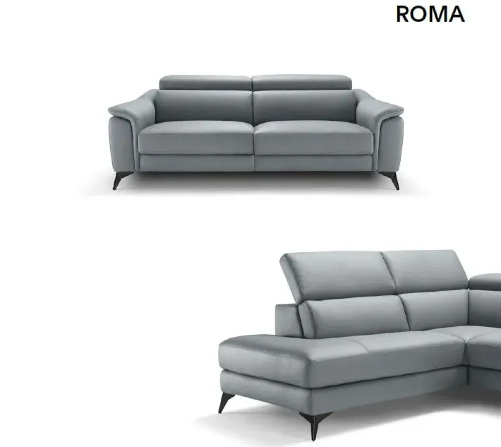 Sofangel Divano con penisola Roma PREZZI OUTLET sconto 50%- Divani