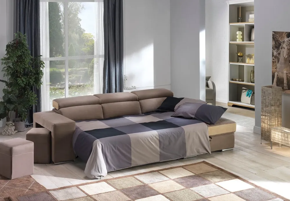 Artigianale Divano con penisola Sofia in Offerta Outlet- Divani