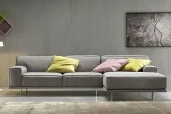 Divano con penisola tessuto in poliuretano   a prezzo Outlet^Felis Online