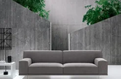 Divano con penisola tessuto in poliuretano   a prezzo Outlet^Felis Online