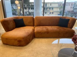 Divano Con penisola tessuto modello Londy di^Lago