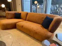 Divano Con penisola tessuto modello Londy di^Lago