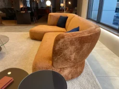 Divano Con penisola tessuto modello Londy di^Lago