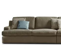 Divano con penisola tessuto modello Oxford regular di^Rosini Sale