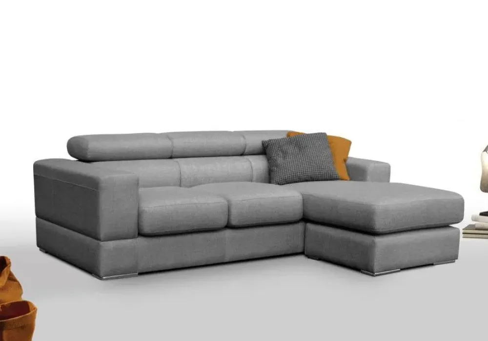 Divano con penisola tessuto in poliuretano a prezzo Outlet^Salvetti Online