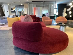 Desirèe Divano Con penisola tessuto modello Ethia di- Divani