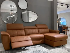 Clearance Divano con penisola Washington in Pelle a 3863€ Divani