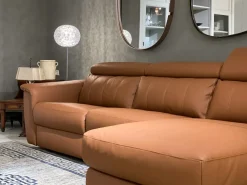 Clearance Divano con penisola Washington in Pelle a 3863€ Divani