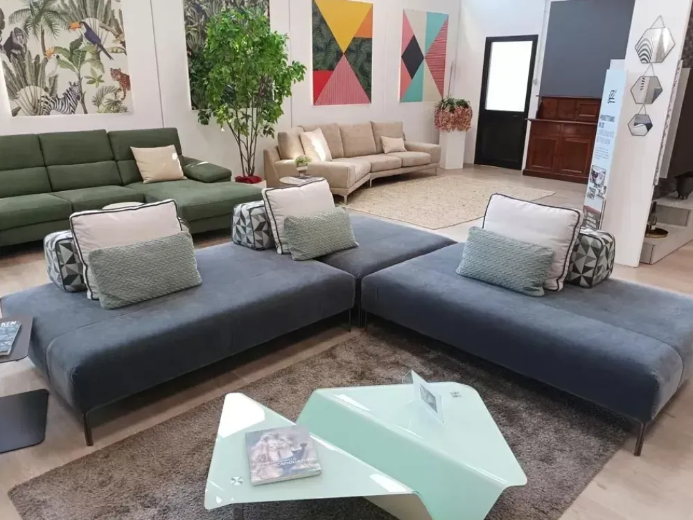 Artigianale Divano Con schienali spostabili di a prezzo ribassato- Divani