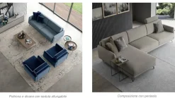 Doimo Salotti Divano da 5 posti modello Bristol di scontato- Divani