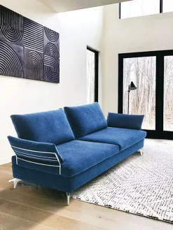 Sale Divano da 3 posti modello Divano componibile in fibralatex  di scontato Divani