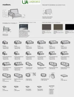 Sale Divano da 4 posti modello Madison di scontato Divani