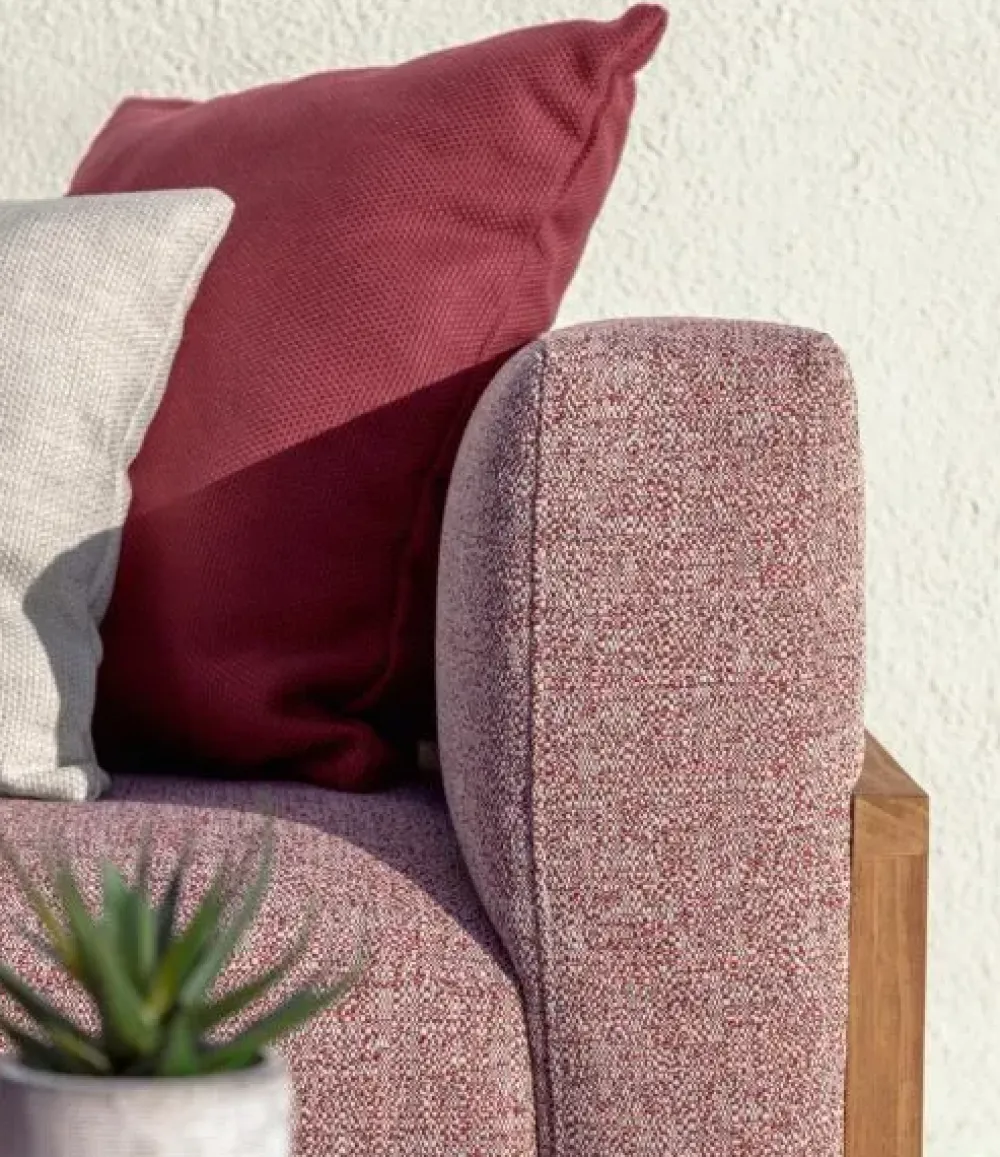 Talenti Divano da giardino outdoor Cleo teak sofa cm 230 ecru' A PREZZI OUTLET- Divani Da Giardino