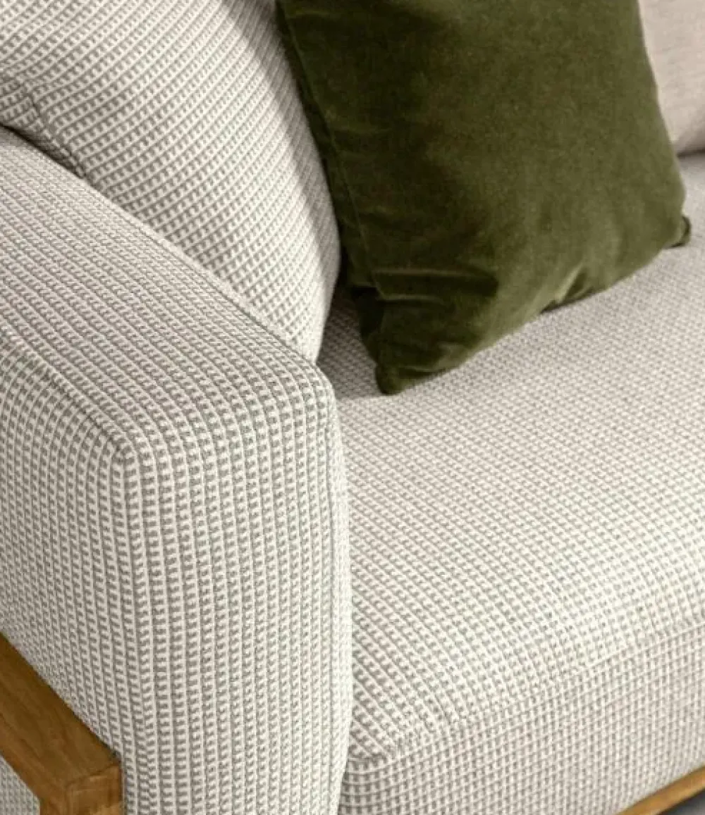 Talenti Divano da giardino outdoor Cleo teak sofa cm 230 ecru' A PREZZI OUTLET- Divani Da Giardino