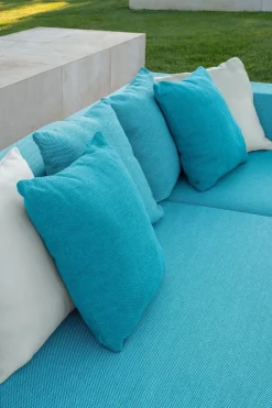 Talenti Divano da giardino outdoor Cleo teak sofa cm 230 ecru' A PREZZI OUTLET- Divani Da Giardino