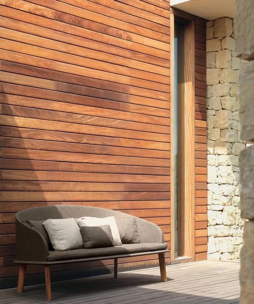 Talenti Divano da giardino outdoor Cleo teak sofa cm 230 ecru' A PREZZI OUTLET- Divani Da Giardino