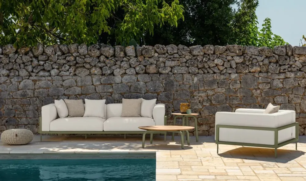Talenti Divano da giardino Cleo alu divano a prezzi outlet- Divani Da Giardino
